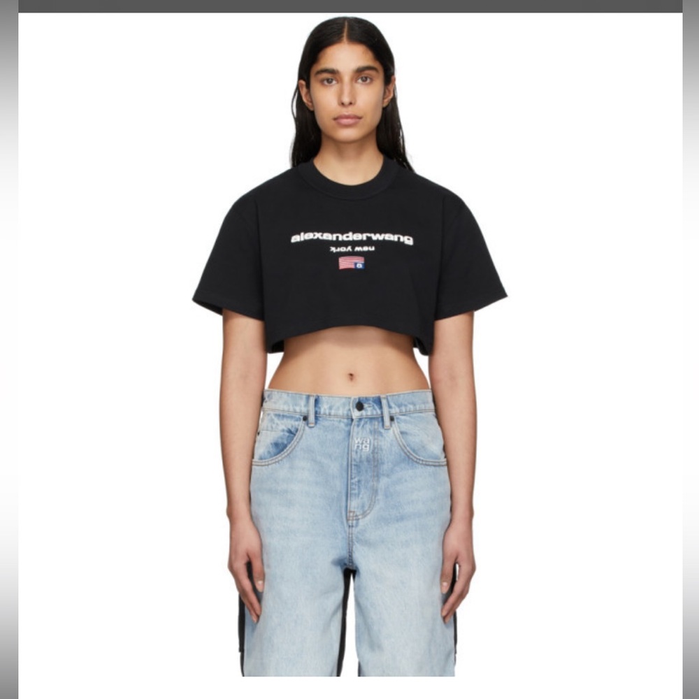 Alexander Wang crop t shirt